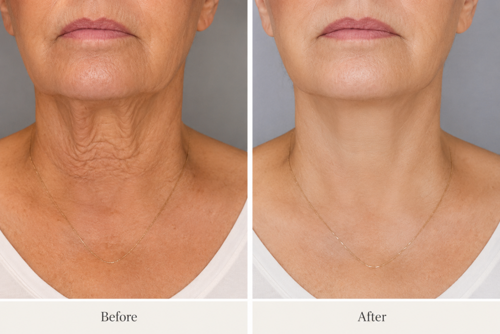 neck skin tightening Darien CT